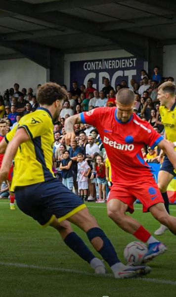 FCSB, înfrângere la scor  Roș-albaştrii au fost   umiliți de Union SG!  Olaru a fost titular în fața fostei sale echipe