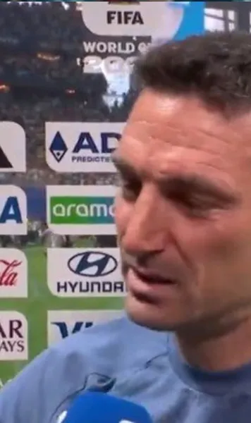 Scaloni, copleșit de emoții     VIDEO.  Selecționerul Argentinei   a părăsit interviul  după meciul nebun cu Egipt: „Nu pot”