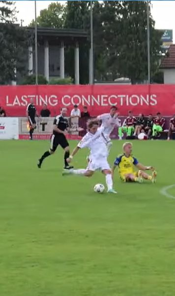 Gol de la peste 60 de metri!    FOTO.  Cătălin Vulturar   a marcat un eurogol  în amicalul cu Kosice. Rapidul a fost egalat la ultima fază