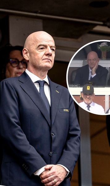 Apariție neașteptată la Franța - Maroc    FOTO.  Un fost jucător de la   FCSB,  surprins lângă Gianni Infantino