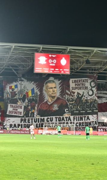 Așteptare mai lungă decât la Mondial  Ce   întârziere  a avut Rapid - Sepsi din cauza show-ului pregătit de fani + Nici repriza secundă nu a început la timp