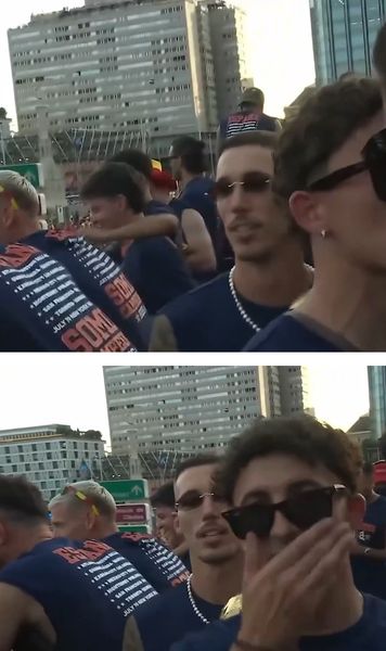 „Da-mi un pupic!”    FOTO:     Momente virale la parada Spaniei:  doi campioni mondiali s-au pupat în autobuzul festiv, iar Ferran Torres a dansat la bustul gol