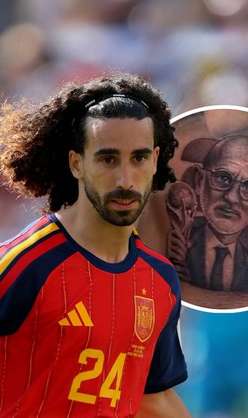 Cucurella s-a ținut de cuvânt     FOTO.  Fabulos: fundașul   și-a tatuat chipul  selecționerului Luis de la Fuente! Cum arată