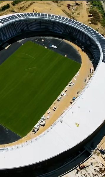 Noul stadion din România, aproape gata   FOTO+VIDEO.  Lucrările au intrat pe ultima sută de metri.  Cum arată acum