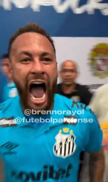 Neymar a clacat   FOTO:   A urlat cât l-a ținut gura,  provocându-i  pe președintele, staff-ul și jucătorii echipei eliminate de Santos din Cupa Braziliei: „Un vagabond!”