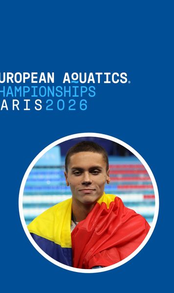 Campionatele Europene de Natație de la Paris  Programul complet al sportivilor români și zilele în care concurează David Popovici +  Ce post TV transmite competiția