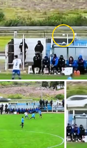 Moment incredibil la un meci   VIDEO.  Mingea a ieșit din stadion și  a provocat un accident rutier.  Imaginile s-au viralizat imediat