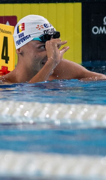 David e Goliat!   Popovici a luat aurul  în finala de 100m liber, la Europene! Imagini de la Paris: semnul făcut de român după cursă