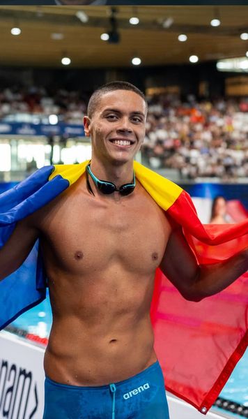 Încasări de top pentru Popovici  Suma pe care o va primi campionul european, după  medalia de aur  cucerită la Paris 