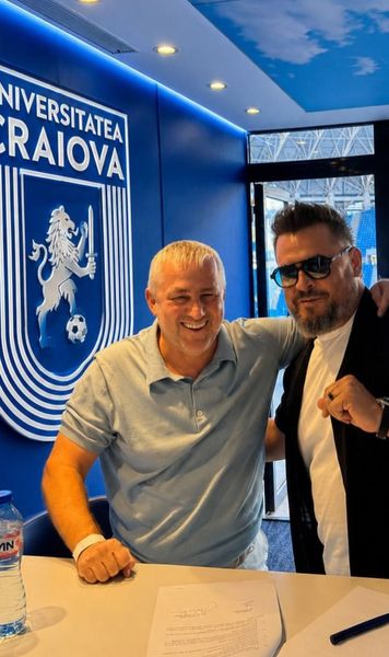 Bobonete a devenit acționar la U Craiova   FOTO.  Cunoscutul actor român e  fan înrăit al grupării din Bănie:  „Jiul îmi curge prin vene în alb-albastru”