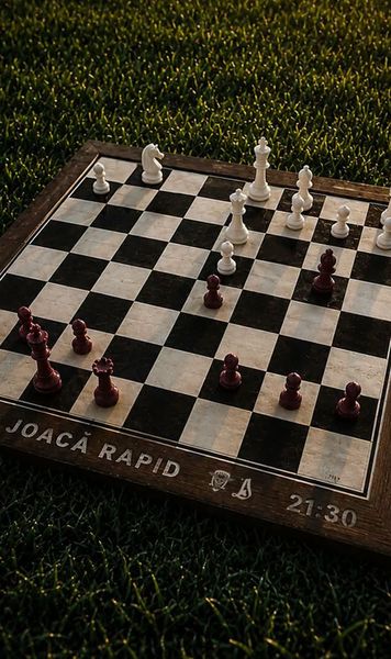 Rapid, mutare decisivă la derby-ul cu Dinamo?  Giuleștenii au ales  una dintre cele mai faimoase partide de șah  pentru a prefața derby-ul: atac construit prin sacrificii
