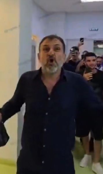 Becali de Albania!   FOTO+VIDEO.  Patronul  a vărsat o pungă plină cu bani  în vestiar, după ce echipa sa a umilit călăul FCSB