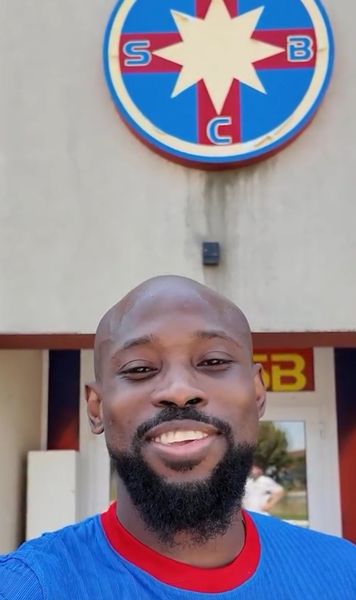 Garita, mesaj în română pentru fani   VIDEO.  Ce a transmis  noul atacant de la FCSB,  după prezentare + primele imagini de la antrenament