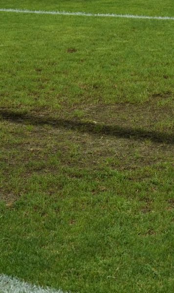 Gazonul a cedat definitiv   Imagini alarmante de pe Arcul de Triumf!  Dinamo - U Cluj se joacă pe un teren făcut praf