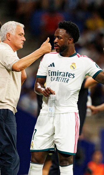 „Suntem în epoca hărțuirii”   FOTO.  Mourinho  îl apără pe Vinicius,  după incidentele din prima etapă: „E prea mult”. A primit o replică dură