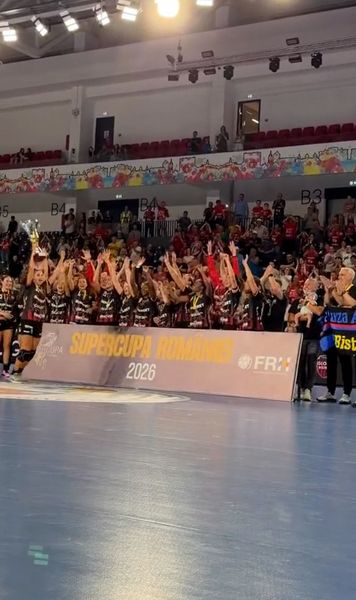 Gloria Bistrița a câștigat Supercupa României   VIDEO.  Campioana  a surclasat-o  în finală pe Corona Brașov! CSM București a cucerit bronzul după un meci nebun