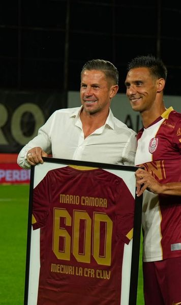 Camora 600   FOTO.  Căpitanul ardelenilor,  premiat înainte de CFR Cluj - FCSB