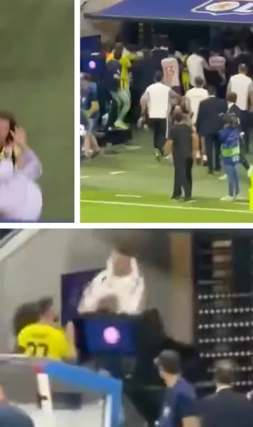Scene de război în UCL   FOTO+VIDEO.  Bătaie pe gazon la  Lyon - Fenerbahce!  Cum se apără jucătorul de la care a pornit totul: „Mi-au insultat mama și copiii”