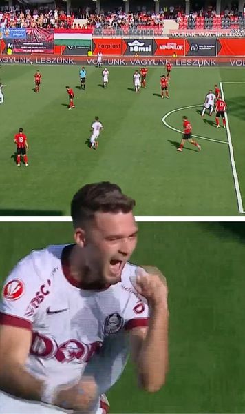 GOLAZO  FOTO.  Mijlocașul  alungat de FCSB  a marcat un gol uluitor de la peste 30 de metri pentru CFR Cluj