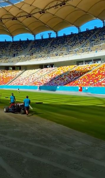 Revine fotbalul pe Arenă   VIDEO.  Imagini cu schimbarea gazonului +  când pot juca Dinamo și FCSB  acolo