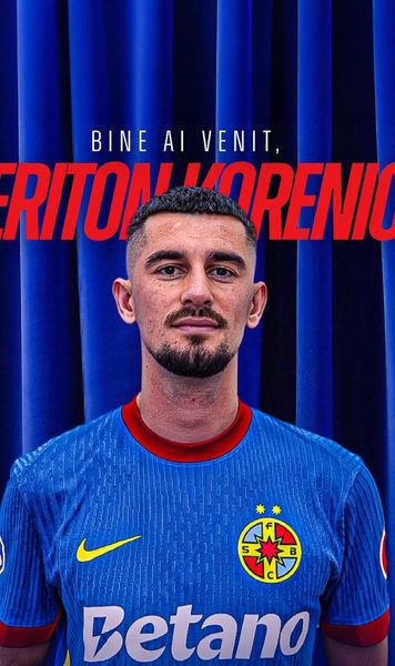 Korenica, prezentat  FCSB a anunțat transferul kosovarului.  Ce număr va purta
