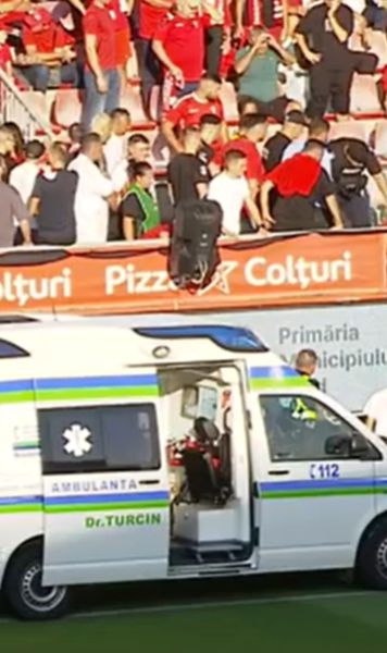 Panică înainte de UTA - Sepsi   FOTO:  Medicii au intervenit în tribune,  la Arad
