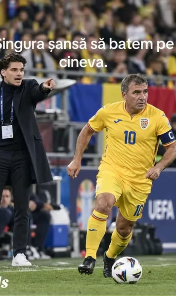 Ironia zilei  Suporterii, glumă virală cu Gică și Ianis Hagi:  „Singura șansă să batem pe cineva”