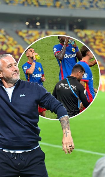 Sticluțele lui Reghe și antrenorii din loje   Patru detalii  de la FCSB - Oțelul care au fost ratate de camerele TV