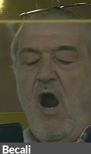 L-au plictisit   FOTO.  Cum a fost surprins  Gigi Becali  în lojă la FCSB - Oțelul