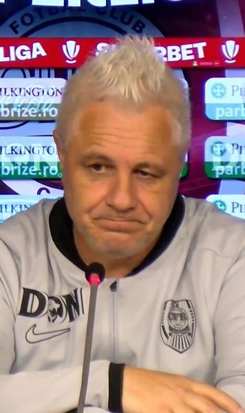 „Oprește-te, că e o barieră!”   VIDEO.  Marius Șumudică, deranjat de întrebările jurnaliștilor. Subiectul:  Reghecampf și FCSB