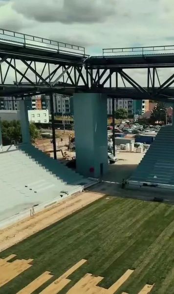 De ce lipsesc colțurile  Vicepreședintele ANS a explicat  forma neobișnuită  a noului stadion din Timișoara: „A fost nevoie să le tăiem”
