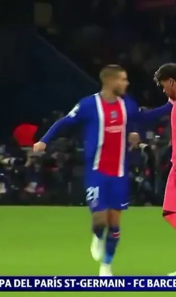 Moment viral în PSG - Barca   FOTO  Lucas Hernandez și Lamine, protagoniști: „Yamal  o să verifice și sub pat,  la hotel”