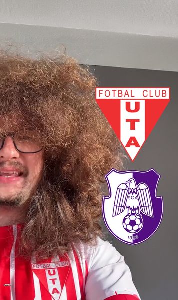 UTA a devenit virală  Celebrul fan Manchester United  a apărut în tricoul arădenilor  » Replică genială + a intervenit și FC Argeș