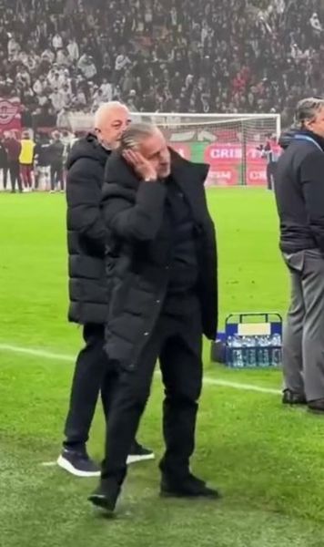 Pe cine a trimis Reghe la culcare    FOTO.  Cui i-ar fi adresat tehnicianul FCSB  ironiile de la finalul derby-ului:   „Sunt și anumite specimene...”