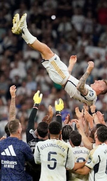 farewell   Toni Kroos  says goodbye to fans during his last-ever home game at Real Madrid