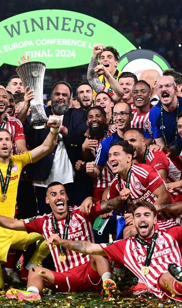 MAKING HISTORY!   Olympiacos  wins the UEFA Conference League in their home country