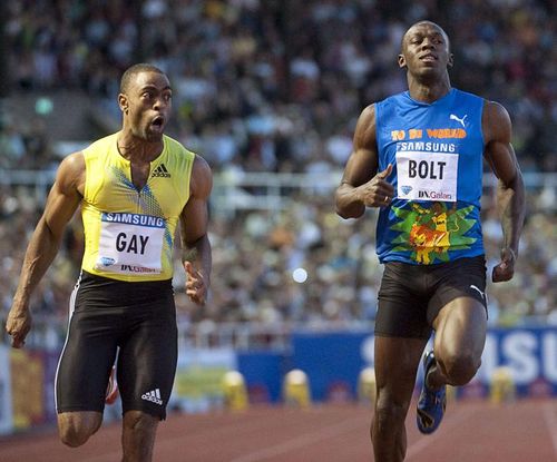 VIDEO Tyson Gay il invinge pe Usain Bolt dupa o cursa entuziasmanta