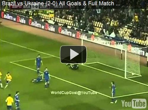 VIDEO Brazilia - Ucraina 2-0/ Dani Alves-Robinho, ce minunatie!