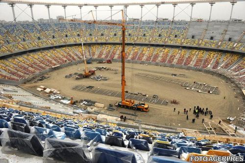 Constructia National Arena, in linie dreapta/ Argentina va inaugura stadionul pe 10 august