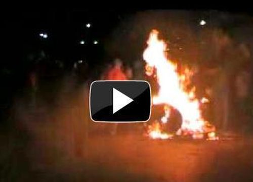 VIDEO 500 suporteri furiosi au atacat autocarul echipei grecesti Larissa