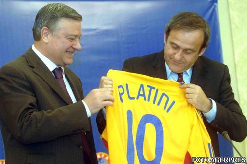 Mircea Sandu, felicitat de Sepp Blatter si Michel Platini