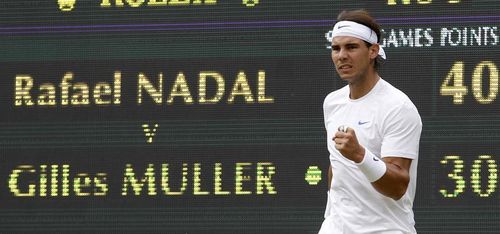 Wimbledon: Nadal, in turul patru dupa un meci dificil cu Muller