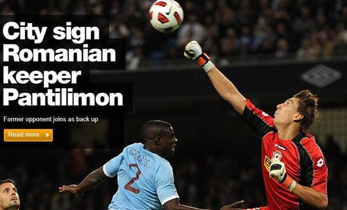 VIDEO OFICIAL: Costel Pantilimon a semnat cu Manchester City