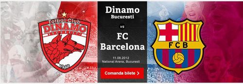 (P) Biletele online la amicalul anului, FC Dinamo – FC Barcelona, mai sunt disponibile doar cateva ore pe Internet