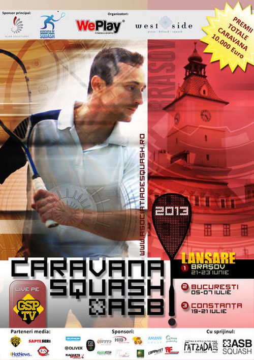 Brasov, Bucuresti, Constanta: Caravana Squash ASB 2013 - cel mai mare eveniment de squash din Romania.