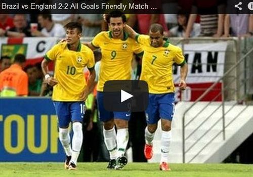 VIDEO Brazilia - Anglia 2-2/ Rooney, gol de senzatie