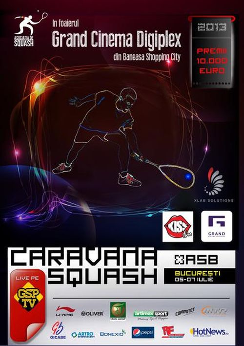 Caravana Squash: A doua etapa, Bucuresti 5-7 Iulie 2013