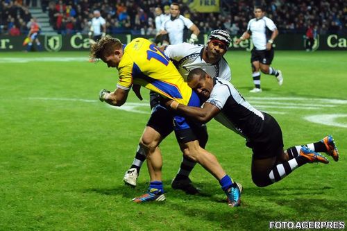 Rugby: Romania-Fiji 7-26, in ultimul meci-test din acest an al "Stejarilor"