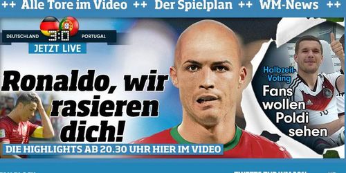 CM Fotbal  Germania - Portugalia 4-0 (Muller cu un hat-trick si Hummels). Ronaldo, inexistent