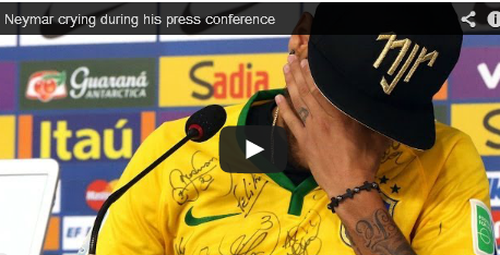 ​VIDEO Neymar a plans la conferinta de presa: "Ii sustin pe Messi si Mascherano, dar nu sustin Argentina in finala CM"